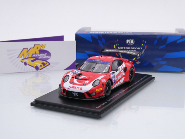 Spark S6326 # Porsche 911 GT3 R Nr.53 FIA Motorsports Games GT Sprint Cup Paul Ricard 2022 " Ayhancan Güven - Team Turkey " 1:43
