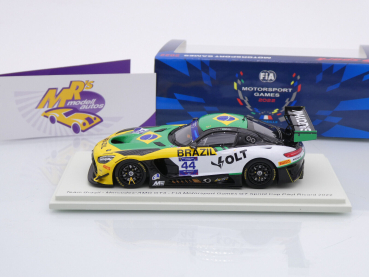 Preview: Spark S6327 # Mercedes-AMG GT3 Nr.44 FIA Motorsports Games GT Sprint Cup Paul Ricard 2022 " Bruno Baptista - Team Brasil " 1:43
