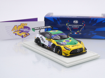 Preview: Spark S6327 # Mercedes-AMG GT3 Nr.44 FIA Motorsports Games GT Sprint Cup Paul Ricard 2022 " Bruno Baptista - Team Brasil " 1:43