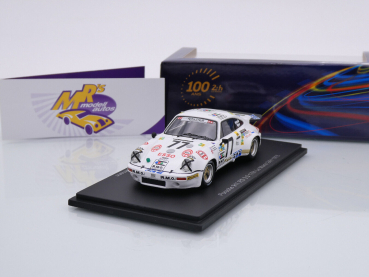 Spark S9808 # Porsche 911 RS 3.0 Nr.77 17th 24h Le Mans 1975 " T. Sabine - P. Daoreau - J-P. Aeschlimann " 1:43