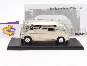 Preview: Autocult 09015 # Hunt Hollywood House Car (USA) Baujahr 1940 " chrom " 1:43