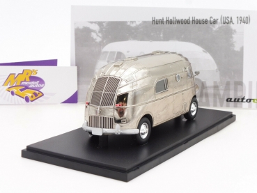 Preview: Autocult 09015 # Hunt Hollywood House Car (USA) Baujahr 1940 " chrom " 1:43