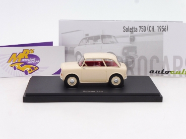 Preview: Autocult 03020 # Soletta 750 Ivory Kleinwagen Baujahr 1956 " cremebeige " 1:43