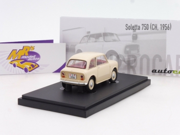 Preview: Autocult 03020 # Soletta 750 Ivory Kleinwagen Baujahr 1956 " cremebeige " 1:43