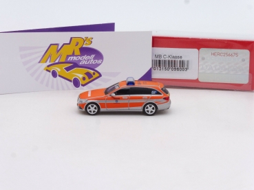 Preview: Herpa 096003 # Mercedes-Benz C-Klasse Kommandowagen " ​FFW Saarbrücken " 1:87