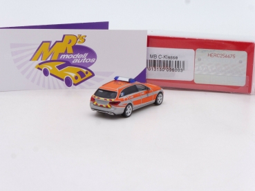 Preview: Herpa 096003 # Mercedes-Benz C-Klasse Kommandowagen " ​FFW Saarbrücken " 1:87