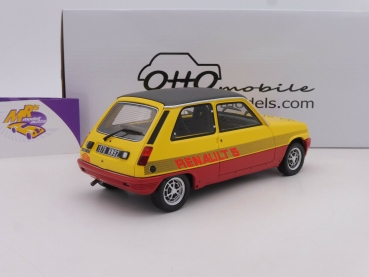Preview: OTTOmobile OT891 # Renault R5 TS Montecarlo Baujahr 1978 " rot-gelb-schwarz " 1:18