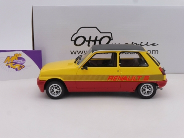 Preview: OTTOmobile OT891 # Renault R5 TS Montecarlo Baujahr 1978 " rot-gelb-schwarz " 1:18