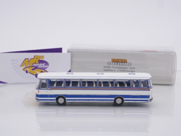 Brekina 56051 # Setra S 150 H Reisebus Baujahr 1970 " weiß-blau-orange " 1:87
