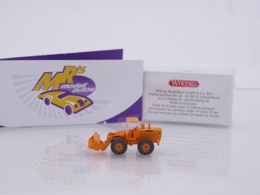 Preview: Wiking 0974 03 # Hanomag B11 Radlader Baujahr 1964-1972 " kommunalorange " 1:160
