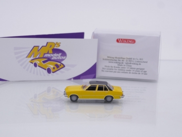 Preview: Wiking 0756 05 # Opel Commodore B Baujahr 1972-77 " verkehrsgelb " 1:87
