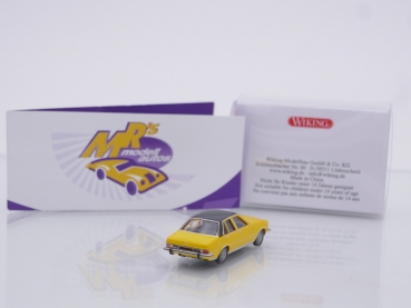 Preview: Wiking 0756 05 # Opel Commodore B Baujahr 1972-77 " verkehrsgelb " 1:87