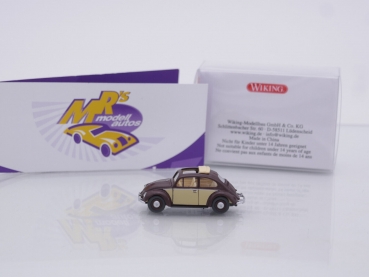 Preview: Wiking 0794 33 # VW Käfer 1200 mit Faltdach Baujahr 1960-1967 " schokoladenbraun " 1:87