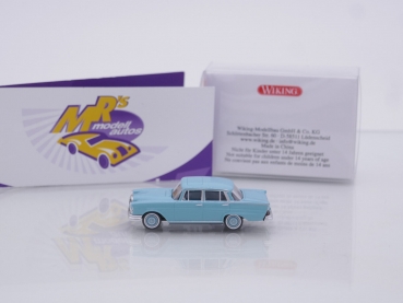 Preview: Wiking 0824 10 # Mercedes-Benz 220 S Heckflosse Baujahr 1959-65 " pasteltürkis " 1:87