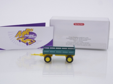 Preview: Wiking 0869 04 # Landwirtschaftlicher Anhänger Baujahr 1951-62 " grün-gelb " 1:87
