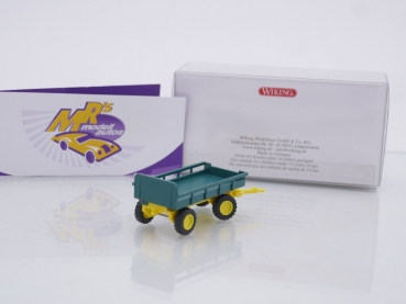 Preview: Wiking 0869 04 # Landwirtschaftlicher Anhänger Baujahr 1951-62 " grün-gelb " 1:87