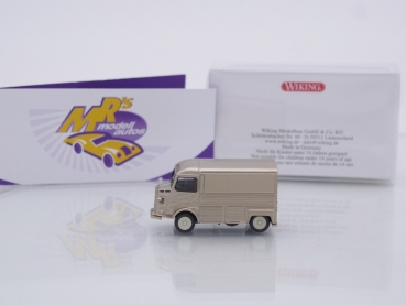 Preview: Wiking 0262 08 # Citroen HY Kastenwagen Baujahr 1947-81 " perlbeigemetallic / goldmetallic " 1:87