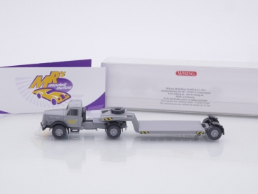 Preview: Wiking 0502 06 # Henschel Tiefladesattelzug Baujahr 1955-61 " Friderici / grau " 1:87