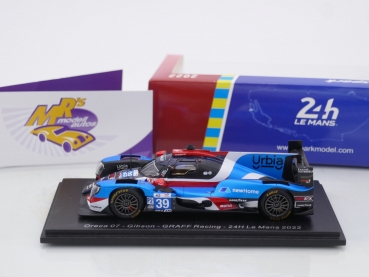 Preview: Spark S8634 # Oreca 07 - Gibson Nr.39 24h Le Mans 2022 " GRAFF Racing " 1:43