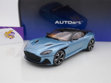 AUTOart 70299 # Aston Martin DBS Superleggera Baujahr 2018 " Caribbean Pearl Blue / Carbon " 1:18