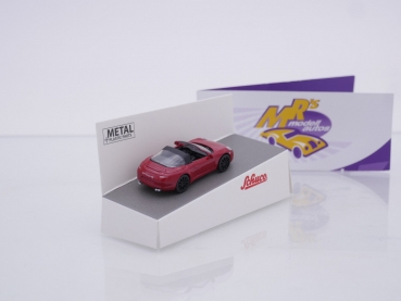 Preview: Schuco 26709 # Porsche 911 Targa 4S Cabriolet Baujahr 2014 " dunkelrot " 1:87