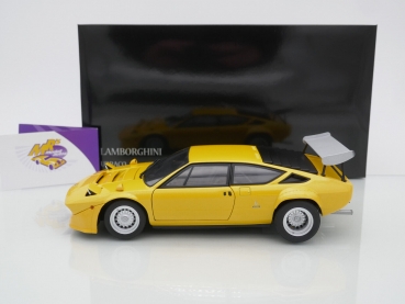 Preview: Kyosho 08445GY # Lamborghini Urraco Rally Version Baujahr 1973 " gelb " 1:18