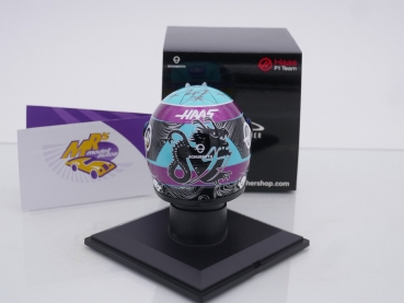Preview: Schuberth MKS-MH-4-22-MI # Haas F1 Helm Miami GP 2022 " Mick Schumacher " 1:4