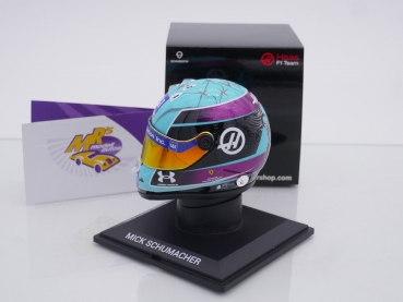 Preview: Schuberth MKS-MH-4-22-MI # Haas F1 Helm Miami GP 2022 " Mick Schumacher " 1:4