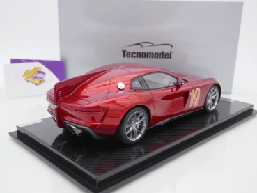 Preview: Tecnomodel TM18-270A # Aero3 by Touring Superleggera Nr.19 Salon Prive 2020 " Metallic Pearl Red " 1:18 Nur 110 Stück !!