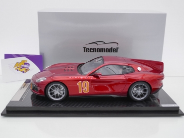 Preview: Tecnomodel TM18-270A # Aero3 by Touring Superleggera Nr.19 Salon Prive 2020 " Metallic Pearl Red " 1:18 Nur 110 Stück !!
