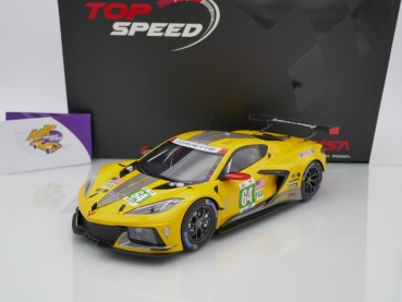 Top Speed TS0443 # Chevrolet Corvette C8.R Nr.64 24h Le Mans 2022 " Tommy Millner - Nick Tandy - Alexander Sims " 1:18
