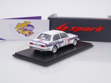 Preview: Spark S8510 # BMW 323i Nr.17 Gruppe 2 Ypres 24h Rallye 1980 " Martini Racing " 1:43