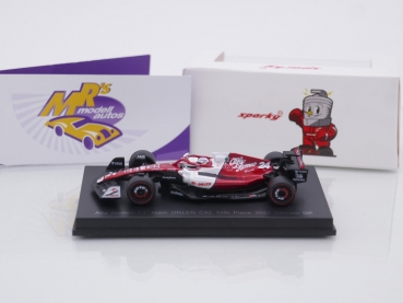 Preview: Sparky Y261 # Alfa Romeo Orlen C42 Nr.24 10th Bahrain GP 2022 " Guanyu Zhou " 1:64