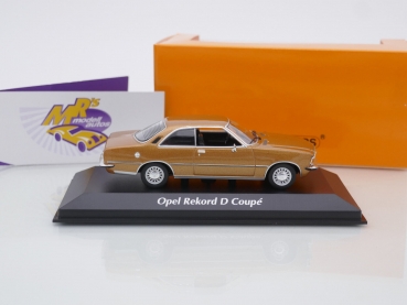 Preview: Maxichamps 940044020 # Opel Rekord D Coupe Baujahr 1975 " goldmetallic " 1:43