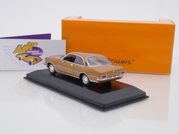 Preview: Maxichamps 940044020 # Opel Rekord D Coupe Baujahr 1975 " goldmetallic " 1:43