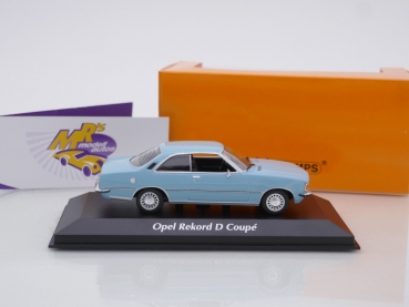 Preview: Maxichamps 940044021 # Opel Rekord D Coupe Baujahr 1975 " babyblau " 1:43