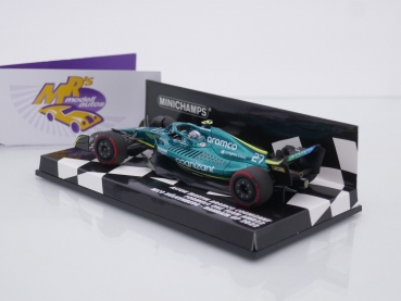 Preview: Minichamps 417220127 # Aston Martin AMR22 Nr.27 F1 Bahrain GP 2022 " Nico Hülkenberg " 1:43
