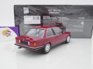 Preview: Minichamps 155026008 # BMW 323i Coupe Baujahr 1982 " carminerot " 1:18