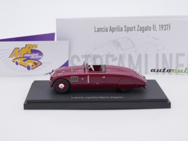 Preview: Autocult 04036 # Lancia Aprilia Sport Zagato Baujahr 1937 " dunkelrot " 1:43
