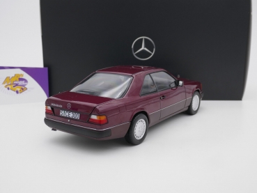 Preview: Norev B66040691 # Mercedes Benz 300 CE-24 Coupe (C124) Baujahr 1988-92 " weinrot " 1:18