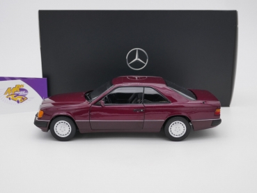 Preview: Norev B66040691 # Mercedes Benz 300 CE-24 Coupe (C124) Baujahr 1988-92 " weinrot " 1:18