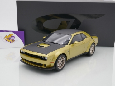 GT Spirit GT411 # Dodge Challenger R/T Scat Pack Widebody 2021 " gold " 1:18