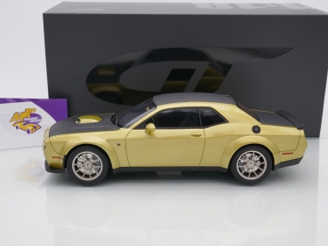GT Spirit GT411 # Dodge Challenger R/T Scat Pack Widebody 2021 " gold " 1:18