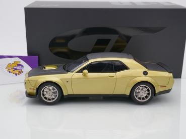 Preview: GT Spirit GT411 # Dodge Challenger R/T Scat Pack Widebody 2021 " gold " 1:18