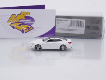 Preview: Minichamps 870027300 # BMW M6 Coupe Baujahr 2015 in " weiß-carbon " 1:87
