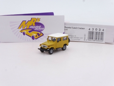Busch 43034 # Toyota Land Cruiser J4 Geländewagen Baujahr 1960 " gelb-weiß " 1:87