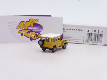 Preview: Busch 43034 # Toyota Land Cruiser J4 Geländewagen Baujahr 1960 " gelb-weiß " 1:87