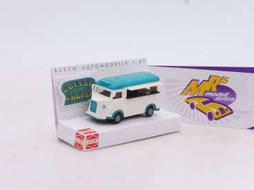 Busch 41926 # Citroen H Verkaufswagen mit Werbeschild " Coffee and Crepes " 1:87