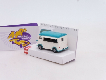 Preview: Busch 41926 # Citroen H Verkaufswagen mit Werbeschild " Coffee and Crepes " 1:87