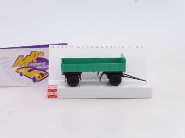 Preview: Busch 53320 # 2-achs Lastenanhänger IFA HL 80 Baujahr 1967 " hellgrün " 1:87